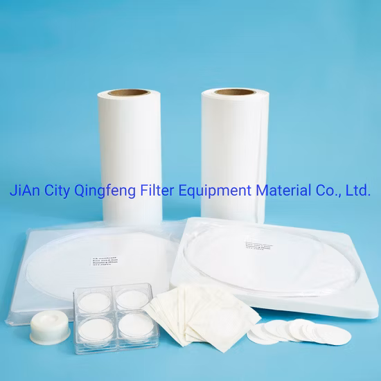 Membrana filtrante microporosa Mce/Cn/Ca/Pes/Nylon/PVDF/PTFE Membrana filtrante en disco